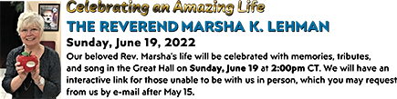 Forever in Our Hearts, Reverend Marsha Lehman